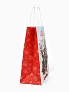 Набор пакетов крафтовых «С Новым счастьем!», 10 шт, 21 × 27 × 11 см - фото 60980222