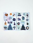 Набор упаковочной бумаги с наклейками «Новый год», 6 листов, 70 × 100 см - фото 60980227