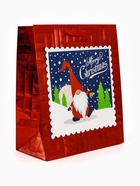 Набор подарочных пакетов «Новый год», 2 шт,  25,4 × 30,5 × 12,7 см - фото 60980253