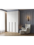 УЦЕНКА Шкаф четырехстворчатый Бруно, 1600×505×2216, Белый - Фото 6