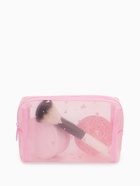 Косметичка дор Сердца, сетка 18*7,5*10, отд на молнии, розовый - фото 61614953