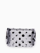 Косметичка женская DOT, с рисунком, сетка, на молнии, белая - Фото 8