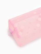 Косметичка дор Горох, сетка 18*7,5*10, отд на молнии, розовый - фото 61614965