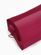 Косметичка женская Classic, полупрозрачная, на молнии, бордовая - Фото 6