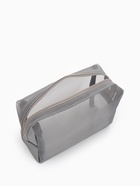 Косметичка Classic, полупрозрачная, на молнии, серая - Фото 4