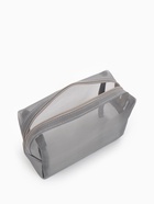 Косметичка Classic, полупрозрачная, на молнии, серая - Фото 4
