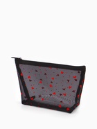 Косметичка женская Little love, с рисунком, на молнии, чёрная - Фото 3