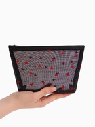 Косметичка женская Little love, с рисунком, на молнии, чёрная - Фото 3