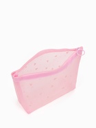 Косметичка женская Little love, с рисунком, на молнии, розовая - Фото 4