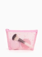 Косметичка женская Little love, с рисунком, на молнии, розовая - Фото 7