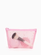 Косметичка женская Little love, с рисунком, на молнии, розовая - Фото 9