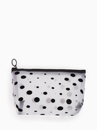 Косметичка DOTs, с рисунком, сетка, на молнии, белая - Фото 9