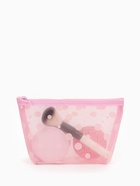 Косметичка DOTs, с рисунком, сетка, на молнии, розовая - Фото 6