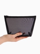 Косметичка Classic, сетка, на молнии, чёрная - Фото 3