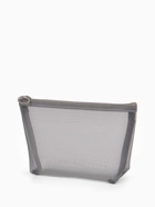 Косметичка дор Сетка 17*6,5*13,5, отд на молнии, серый - фото 61615036