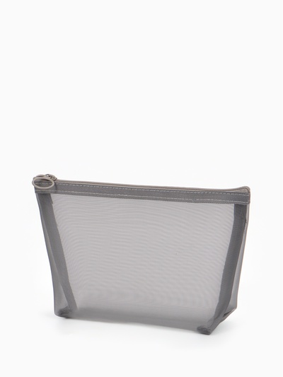 Косметичка Classic, сетка, на молнии, серая