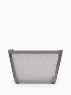 Косметичка Classic, сетка, на молнии, серая - Фото 2