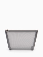 Косметичка Classic, сетка, на молнии, серая - Фото 6