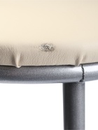 УЦЕНКА Табурет барный "Высокий" со спинкой, Серебристый металлик/Молочный - Фото 2