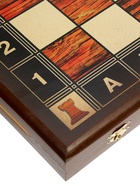 Нарды 2 в 1, с полем для шашек 50×50 см, деревянные - фото 61951901