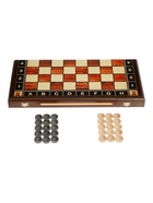 Нарды 2 в 1, с полем для шашек 50×50 см, деревянные - фото 61951893