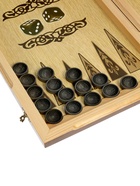 Нарды 2 в 1, с полем для шашек 50×50 см, деревянные - фото 61951897