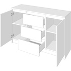 УЦЕНКА Комод для хранения «Мадера», 1204×404×770 мм, цвет белый - Фото 6