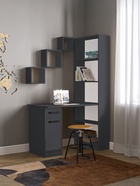 УЦЕНКА Стол письменный СПЛ-2, 1150×600×1828, серый графит 10959866 - фото 3917796