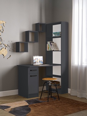 УЦЕНКА Стол письменный СПЛ-2, 1150×600×1828, серый графит 10959866