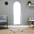 УЦЕНКА Зеркало напольное "Basic", на колёсиках, 44 х 160см, белое - Фото 1