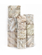 Набор подарочных круглых коробок 10 в 1 «Бело-золотой», 10 х 10 - 23,5 х 23,5 см - фото 60980267