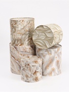 Набор подарочных круглых коробок 10 в 1 «Бело-золотой», 10 х 10 - 23,5 х 23,5 см - фото 809418178