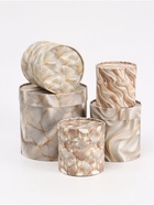 Набор подарочных круглых коробок 10 в 1 «Бело-золотой», 10 х 10 - 23,5 х 23,5 см - фото 809418179