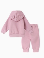Костюм для девочки (толстовка, брюки) «Крошка Я» BASIC LINE, рост 92-98 см, розовый - Фото 9
