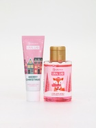 Подарочный набор косметики в мешке: крем для рук, пилочка, гель для душа, аромат малиновый коктейль, URAL LAB - фото 60980270