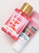 Подарочный набор косметики в мешке: крем для рук, пилочка, гель для душа, аромат малиновый коктейль, URAL LAB - фото 60980272