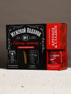 Подарочный набор «Мужской подарок», гель для душа виски, гель для душа кола, стакан для виски, Чистое счастье - фото 61615070