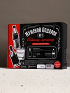 Подарочный набор «Мужской подарок», гель для душа виски, гель для душа кола, стакан для виски, Чистое счастье - фото 61615071