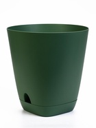 Кашпо с прикорневым поливом 15 л D-29,5см, H-31см олива "Гранд" - фото 60980288