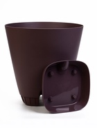 Горшок для цветов «Гранд», 15 л, d=29.5 см, h=31 см, пластиковый, с прикорневым поливом, фиолетовый - Фото 7
