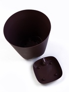 Горшок для цветов «Гранд», 15 л, d=29.5 см, h=31 см, пластиковый, с прикорневым поливом, фиолетовый - Фото 8