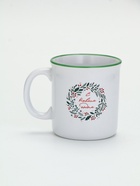 УЦЕНКА Кружка керамическая «Новогодний венок», 340 мл 10953285