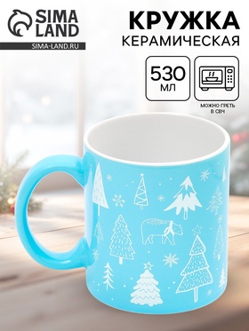 {{photo.Alt || photo.Description || 'УЦЕНКА Кружка керамическая новогодняя «Новогодний лес», 530 мл'}}