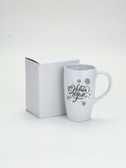 УЦЕНКА Кружка керамическая новогодняя «С новым годом! Снежинки», 530 мл 10953294