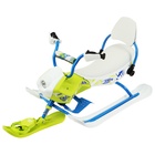 УЦЕНКА Снегокат Snowpatrol 2, со спинкой, с фонариком, белый, синий, SND4/3 Nika Kids 10960041