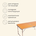 УЦЕНКА Стол туристический maclay, складной, 120×60×70 см, цвет под дерево - Фото 2