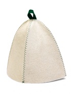 Шапка для бани и сауны «Иди в баню», полиэфир, шерсть, белая - фото 61615077