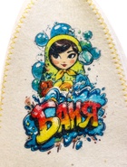 Шапка для бани и сауны «Матрешка в пузыриках», полиэфир, шерсть, белая - фото 61615093