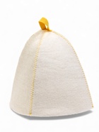 Шапка для бани и сауны «Матрешка в пузыриках», полиэфир, шерсть, белая - фото 61615095