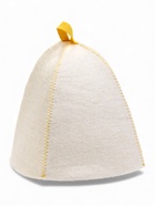 Шапка для бани с принтом "Матрешка в очках", белая - фото 61615101